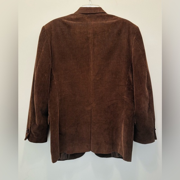 Vintage David Taylor Rich Dark Brown Corduroy Sport's Coat Size 38R - Picture 2 of 10